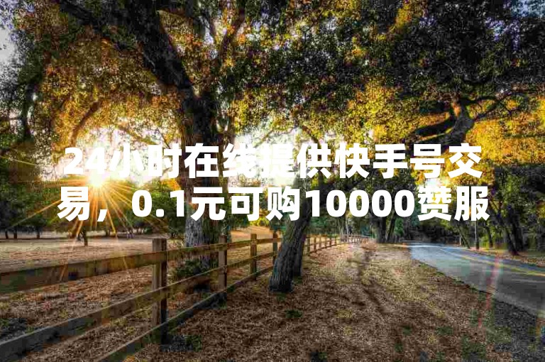 24小时在线提供快手号交易，0.1元可购10000赞服务。