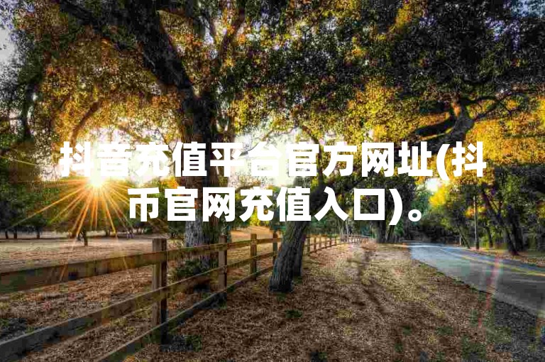 抖音充值平台官方网址(抖币官网充值入口)。