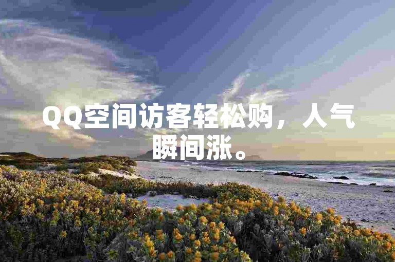 QQ空间访客轻松购，人气瞬间涨。