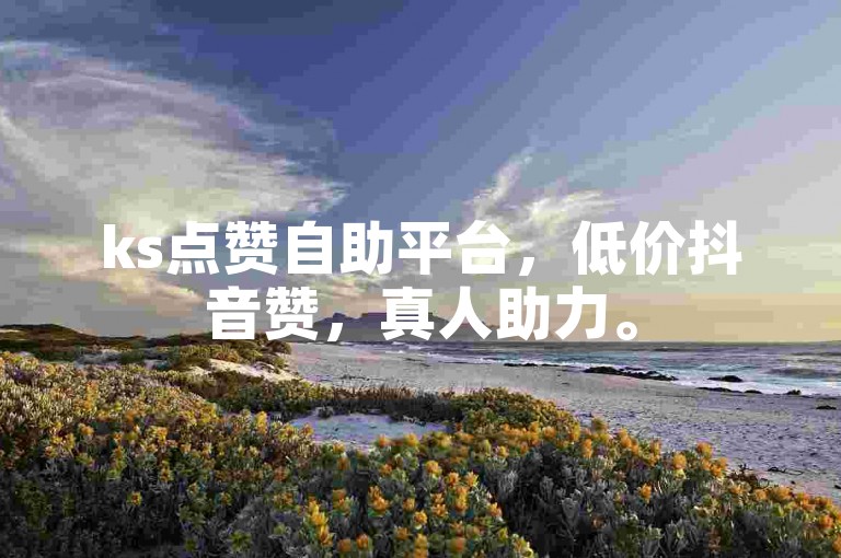 ks点赞自助平台，低价抖音赞，真人助力。