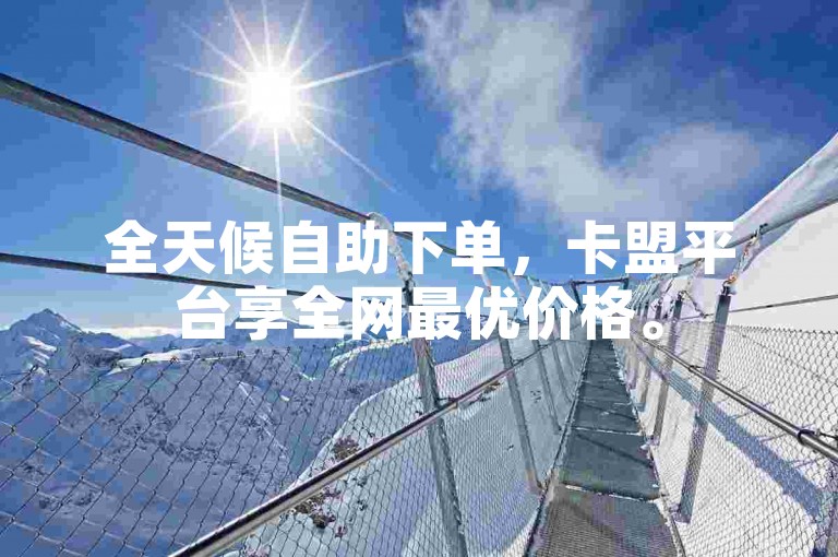 全天候自助下单，卡盟平台享全网最优价格。
