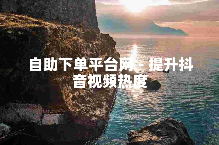 自助下单平台网 - 提升抖音视频热度