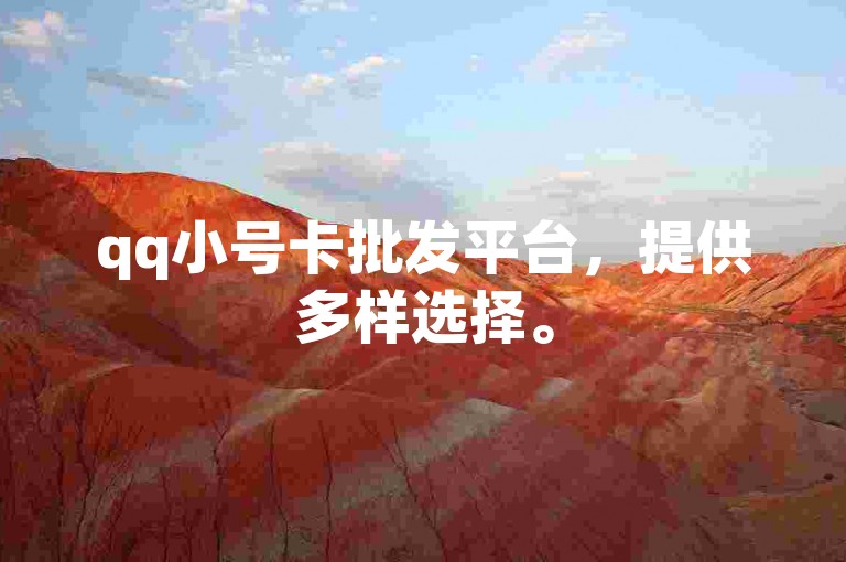 qq小号卡批发平台，提供多样选择。