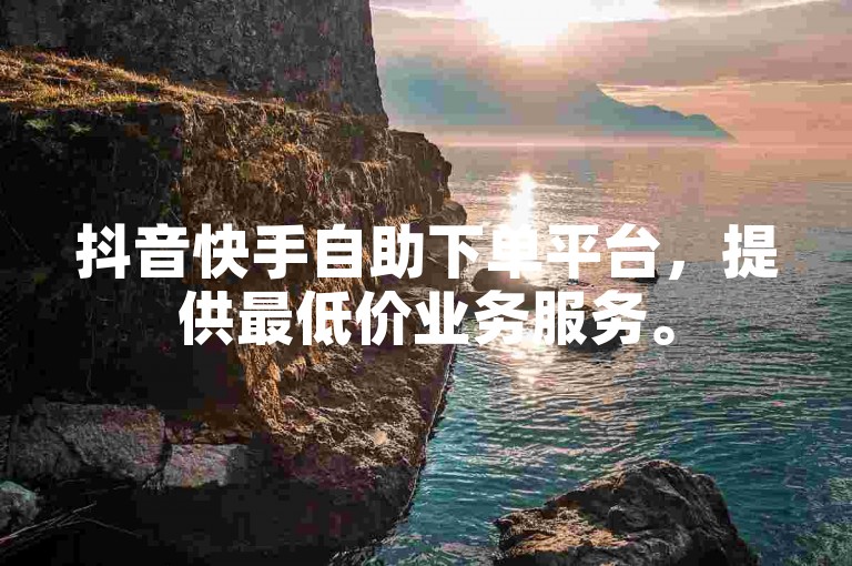 抖音快手自助下单平台，提供最低价业务服务。