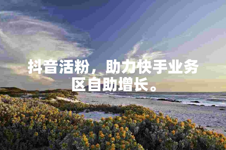 抖音活粉，助力快手业务区自助增长。
