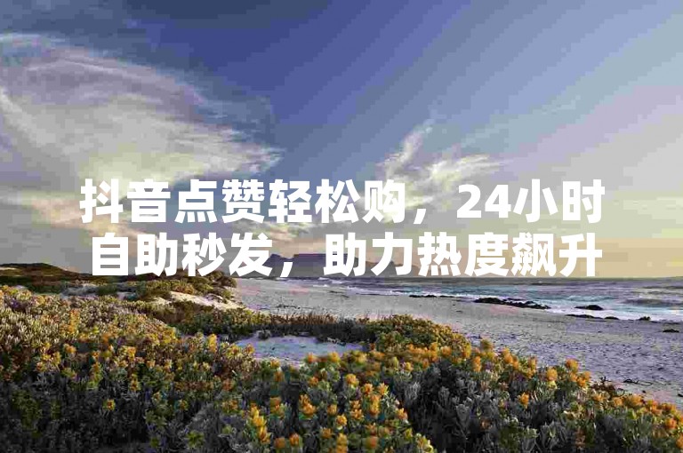 抖音点赞轻松购，24小时自助秒发，助力热度飙升！