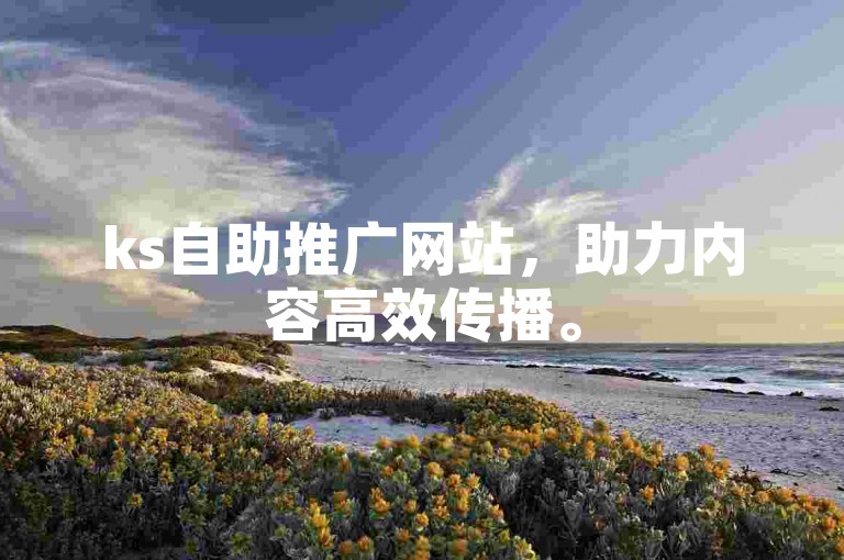 ks自助推广网站，助力内容高效传播。