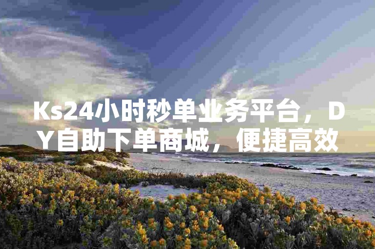 Ks24小时秒单业务平台，DY自助下单商城，便捷高效。