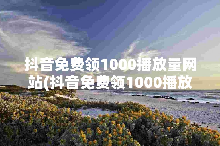 抖音免费领1000播放量网站(抖音免费领1000播放量神器网站)