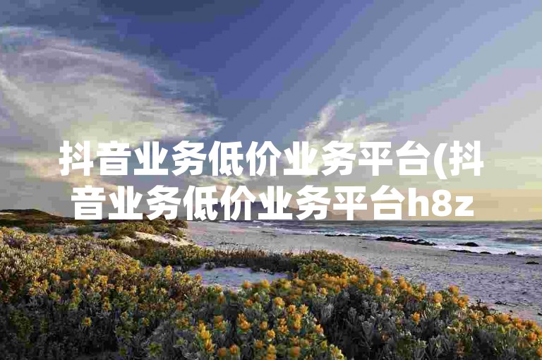 抖音业务低价业务平台(抖音业务低价业务平台h8z碘net全天平台)提供各种优惠服务。