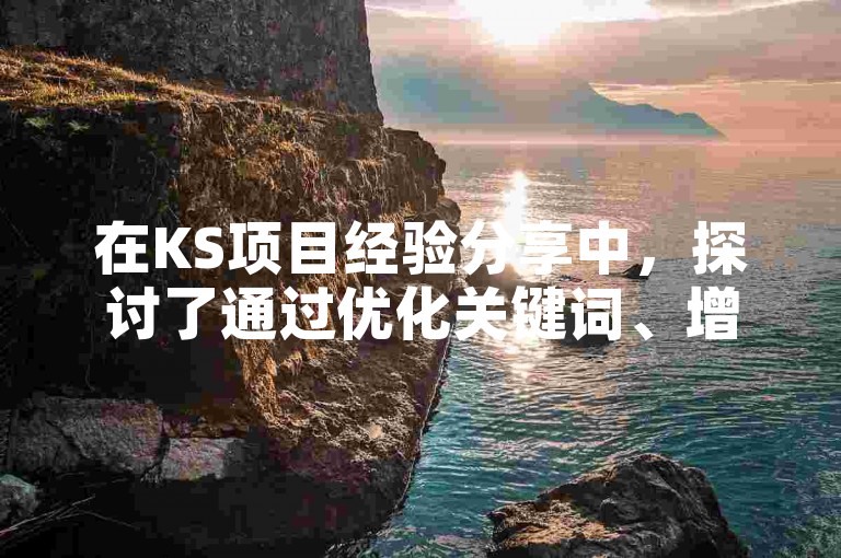 在KS项目经验分享中，探讨了通过优化关键词、增强内容质量和提高页面加载速度等策略来有效提升网站的SEO排名并增加流量。