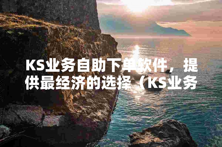 KS业务自助下单软件，提供最经济的选择（KS业务自助下单软件，成本效益高，特惠进行中）