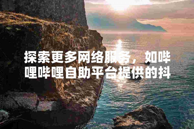 探索更多网络服务，如哔哩哔哩自助平台提供的抖音和快手业务，享受24小时不间断的免费下单体验。