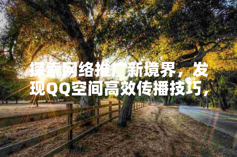 探索网络推广新境界，发现QQ空间高效传播技巧，尽在哔哩业务自助平台。