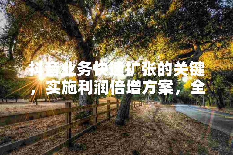 抖音业务快速扩张的关键，实施利润倍增方案，全面下调服务价格！！创业者福音！