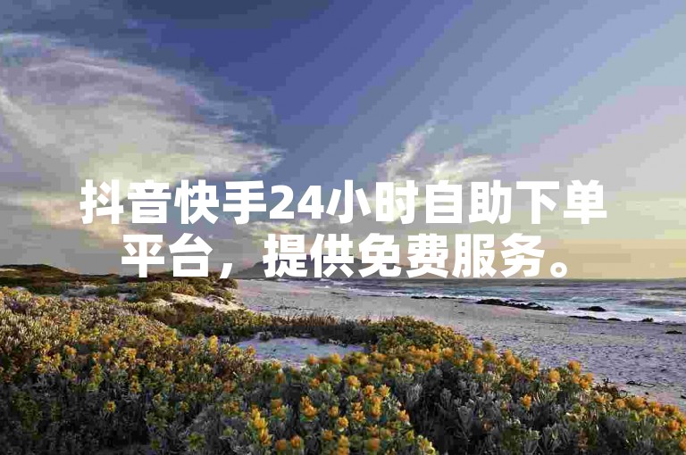 抖音快手24小时自助下单平台，提供免费服务。