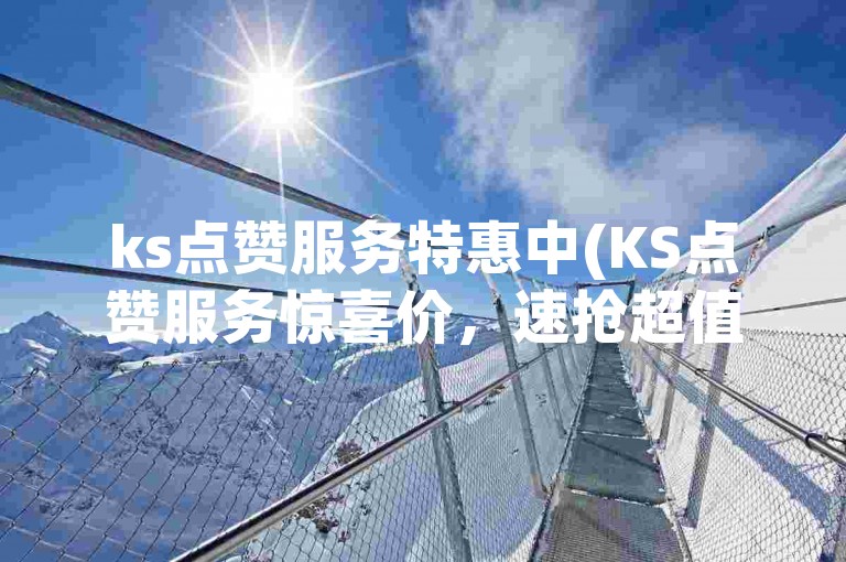 ks点赞服务特惠中(KS点赞服务惊喜价，速抢超值体验！)