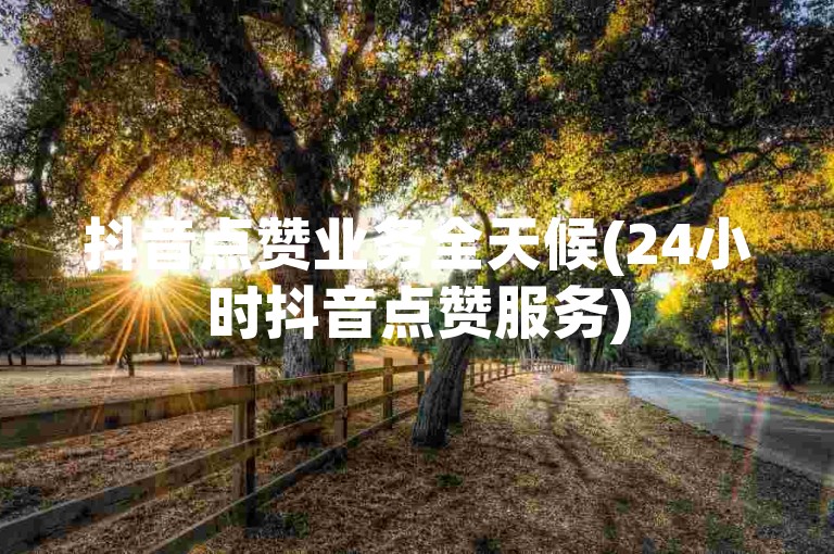 抖音点赞业务全天候(24小时抖音点赞服务)