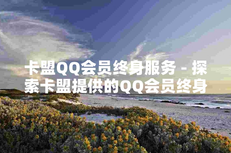 卡盟QQ会员终身服务 - 探索卡盟提供的QQ会员终身优惠详情！