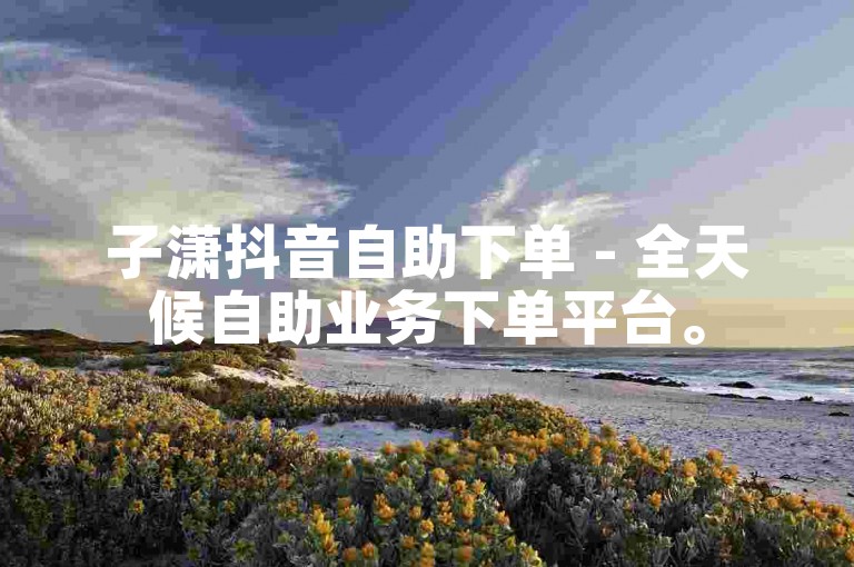 子潇抖音自助下单 - 全天候自助业务下单平台。