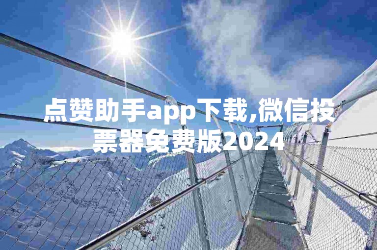点赞助手app下载,微信投票器免费版2024