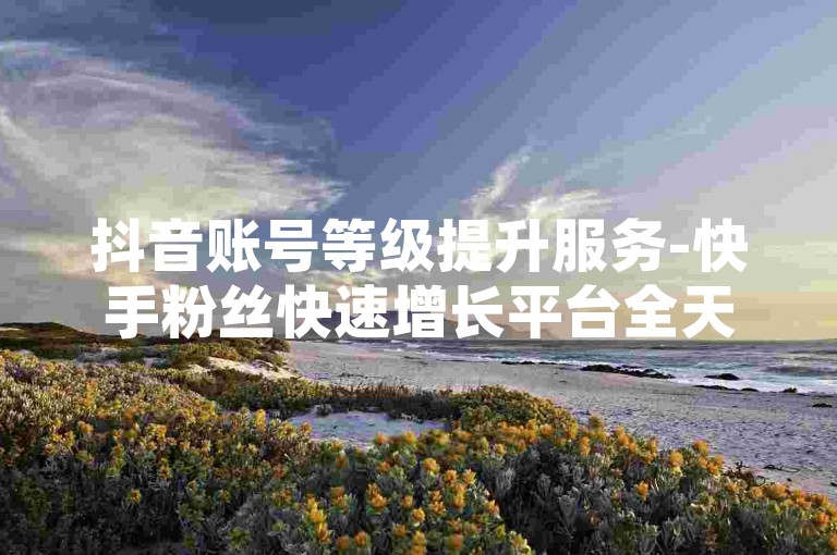 抖音账号等级提升服务-快手粉丝快速增长平台全天候接单，快手播放量秒增1000次。