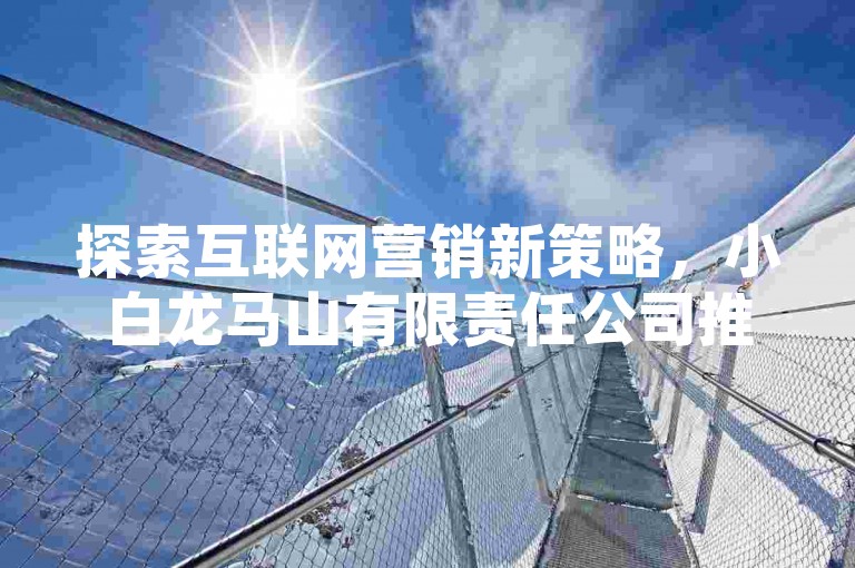 探索互联网营销新策略，小白龙马山有限责任公司推出快手热度提升服务，仅需0.01元起，助您QQ空间点赞轻松破十万，KS平台专业支持，卡盟会员特权网站深度解析。