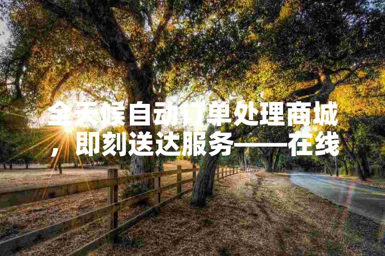 全天候自动订单处理商城，即刻送达服务——在线卡密自助购买平台。
