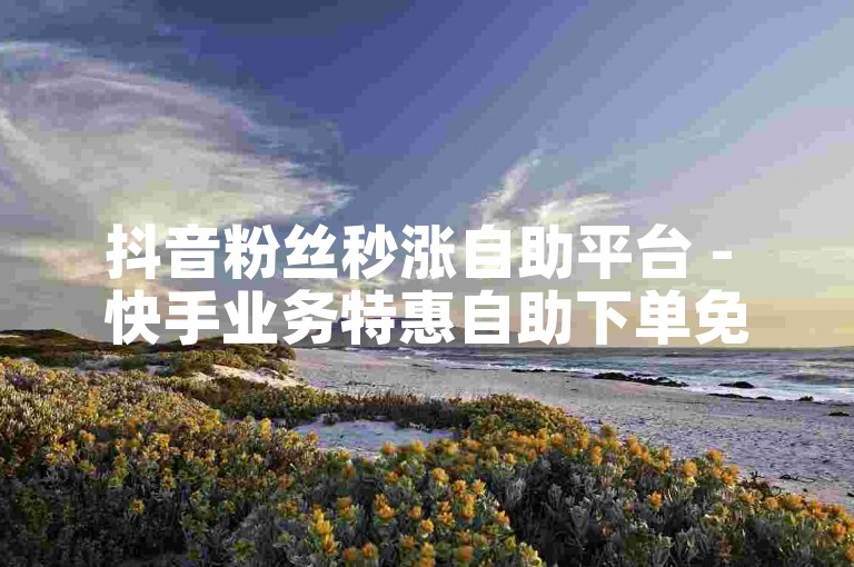 抖音粉丝秒涨自助平台 - 快手业务特惠自助下单免费