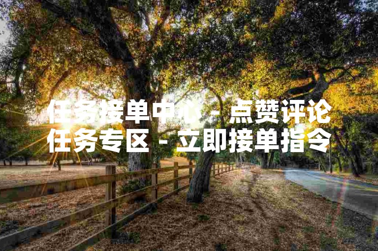 任务接单中心 - 点赞评论任务专区 - 立即接单指令！