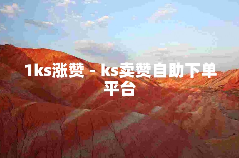 1ks涨赞 - ks卖赞自助下单平台