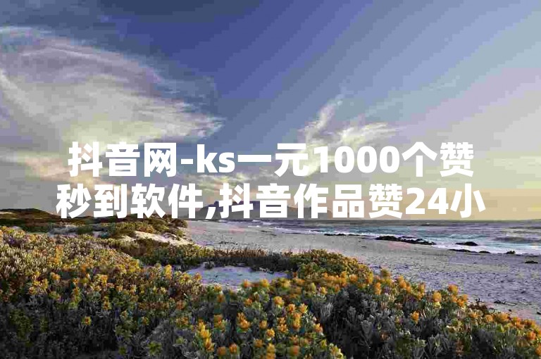 抖音网-ks一元1000个赞秒到软件,抖音作品赞24小时平台