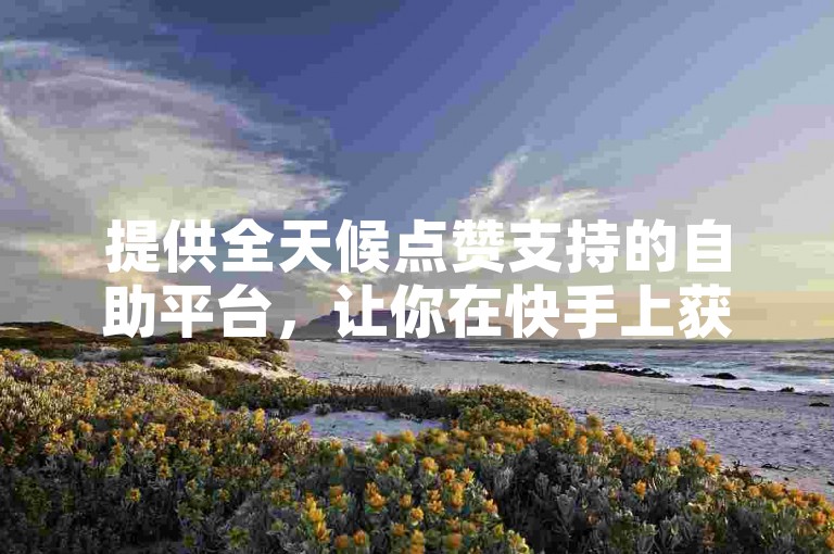 提供全天候点赞支持的自助平台，让你在快手上获得更多关注。