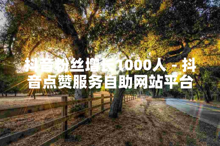 抖音粉丝增长1000人 - 抖音点赞服务自助网站平台。