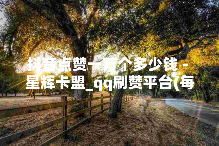 抖音点赞一万个多少钱 - 星辉卡盟_qq刷赞平台(每天可免费)网站_免费5000赞工具