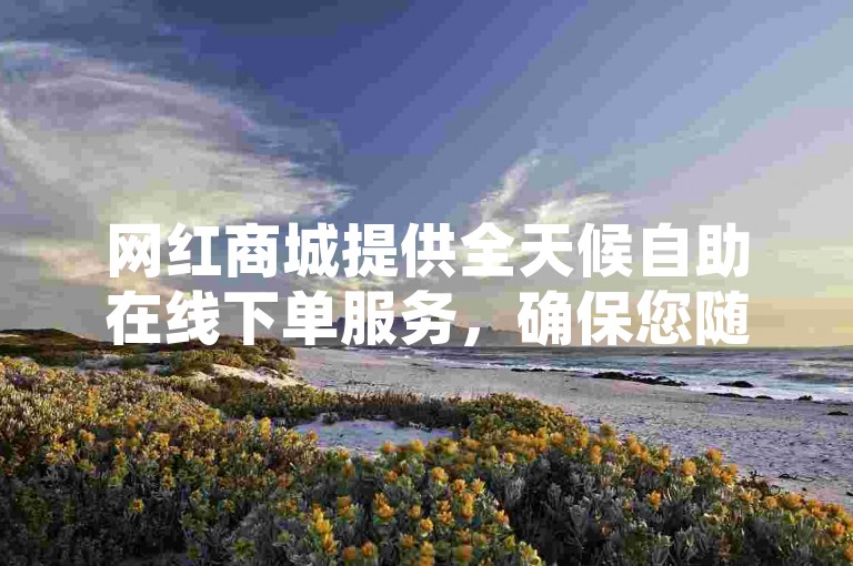 网红商城提供全天候自助在线下单服务，确保您随时都能轻松购物。
