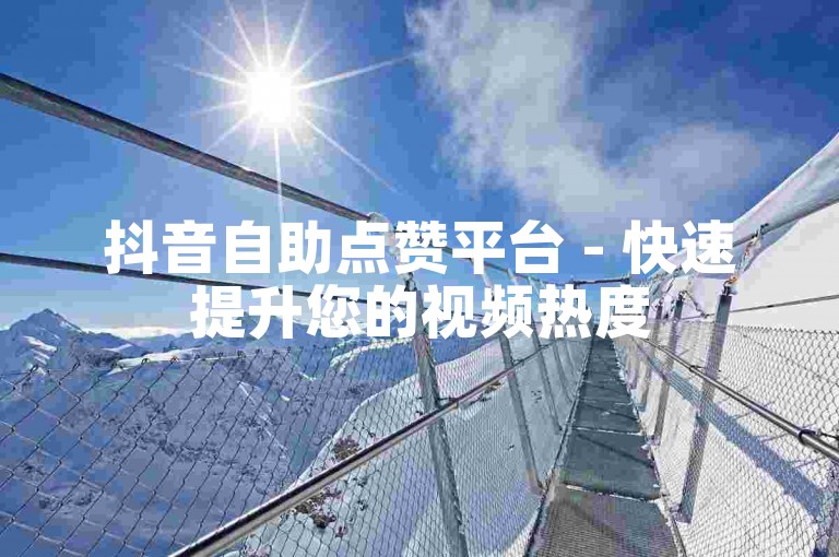 抖音自助点赞平台 - 快速提升您的视频热度