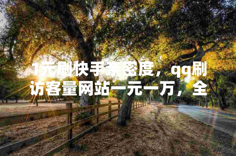 1元刷快手亲密度，qq刷访客量网站一元一万，全网最低价。