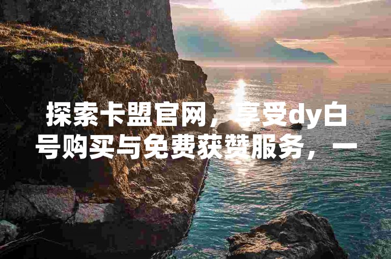 探索卡盟官网，享受dy白号购买与免费获赞服务，一键登录开启qq业务批发之旅。