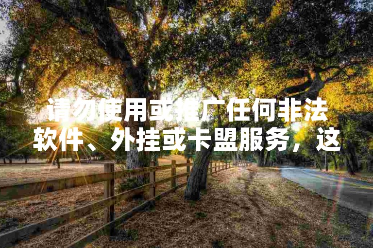 请勿使用或推广任何非法软件、外挂或卡盟服务，这些行为违反了游戏规则和法律法规，会破坏公平竞技环境并带来严重后果。