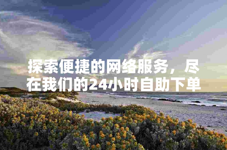 探索便捷的网络服务，尽在我们的24小时自助下单系统，提供全网最优价格。