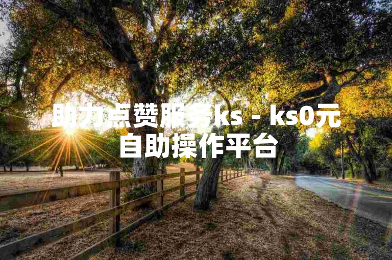 助力点赞服务ks - ks0元自助操作平台