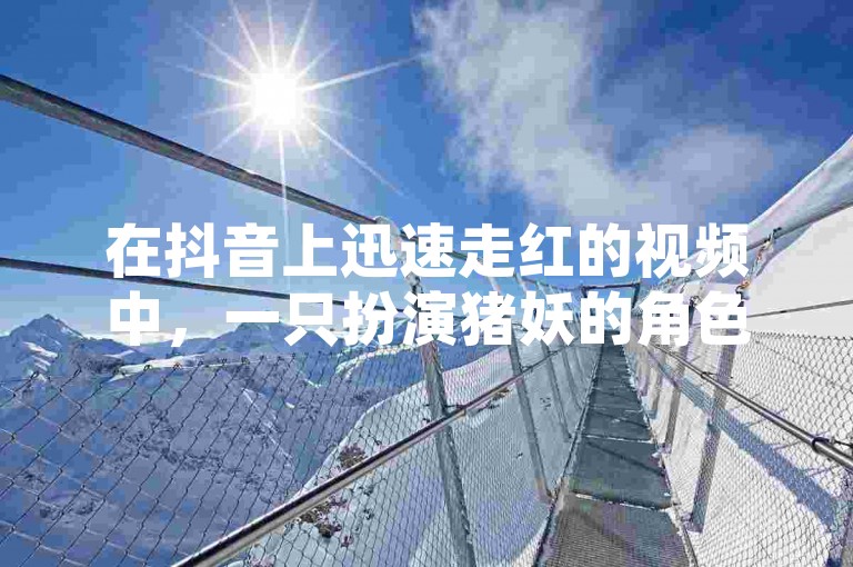 在抖音上迅速走红的视频中，一只扮演猪妖的角色意外地成为了快手上的下载热门。