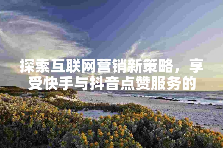 探索互联网营销新策略，享受快手与抖音点赞服务的超值优惠。