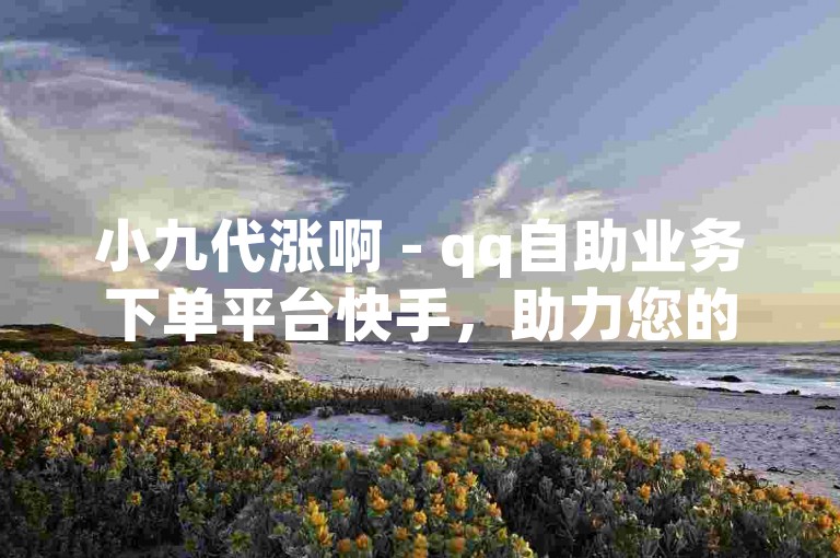 小九代涨啊 - qq自助业务下单平台快手，助力您的社交媒体影响力飙升。