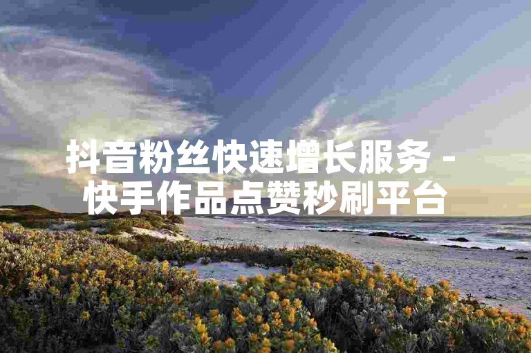 抖音粉丝快速增长服务 - 快手作品点赞秒刷平台