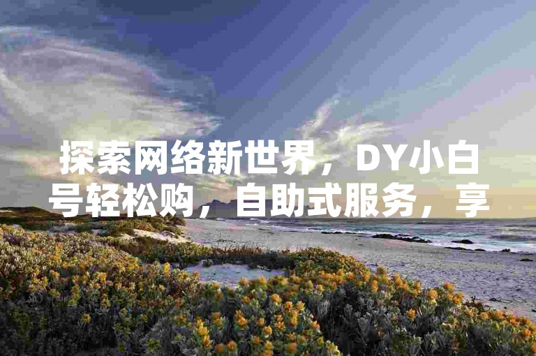 探索网络新世界，DY小白号轻松购，自助式服务，享受超低价格优惠。