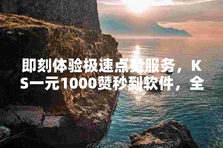 即刻体验极速点赞服务，KS一元1000赞秒到软件，全网最低价自助下单平台，空间说说赞超实惠网址。