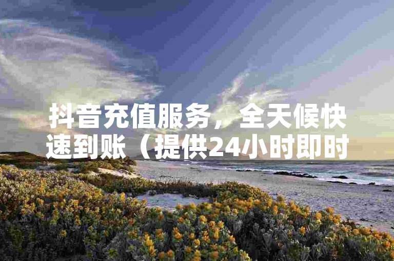 抖音充值服务，全天候快速到账（提供24小时即时充值到账体验）。