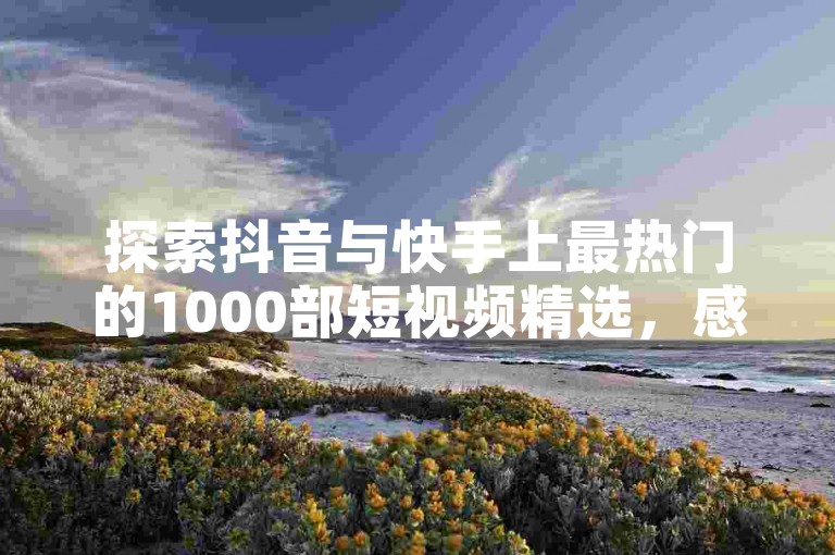 探索抖音与快手上最热门的1000部短视频精选，感受不同内容创作者的魅力与创意。